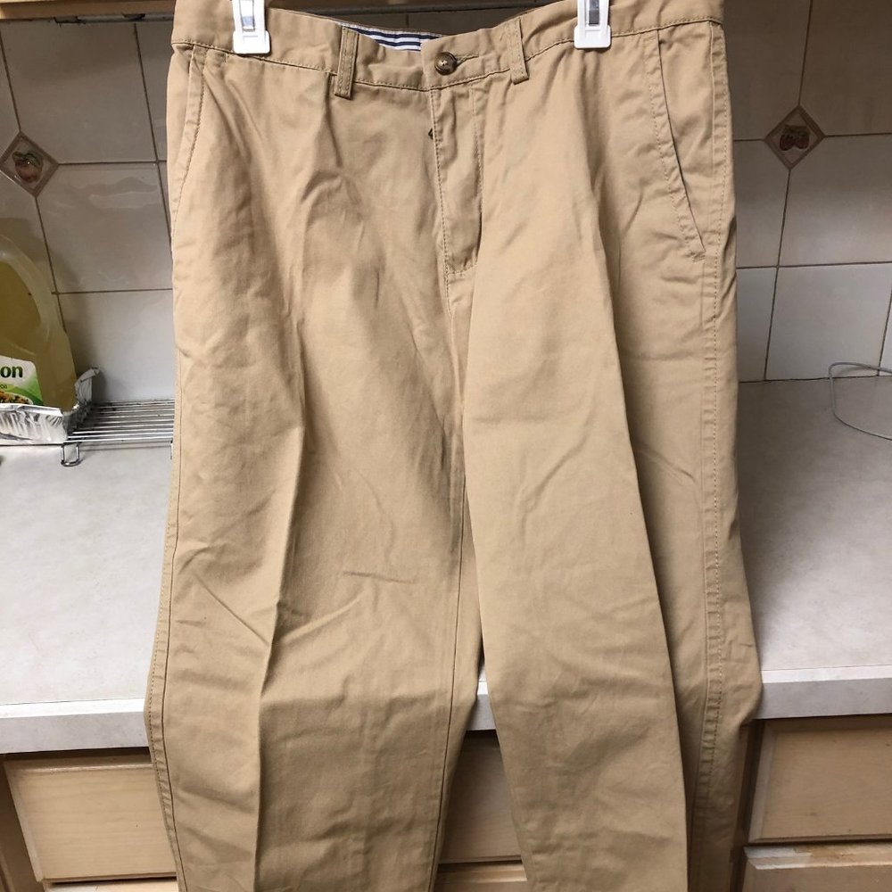 Mens 100 % cotton beige pants